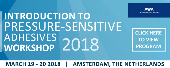 AWA Introduction to Pressure-sensitive Adhesive Workshop 2018